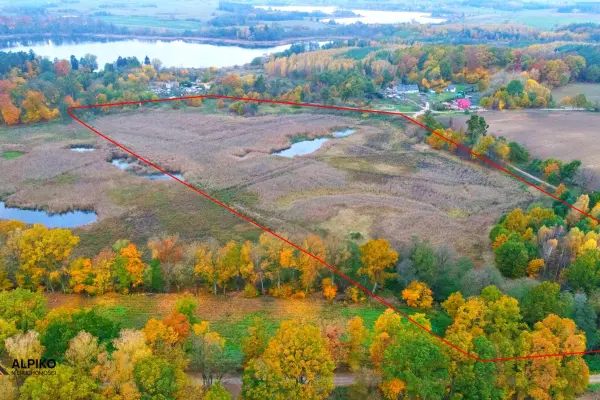 pomorskie, kwidzyński, Prabuty, Grunt nieużytków rolnych w malowniczej okolicy