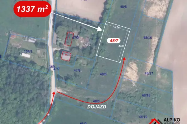 pomorskie, kwidzyński, Gardeja, Wandowo, Działka budowlana w Wandowie - blisko jeziora