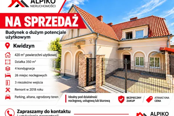 pomorskie, kwidzyński, Kwidzyn, Budynek inwestycyjny w Kwidzynie