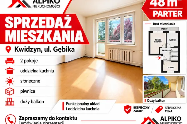 Kwidzyn, kwidzyński, Mieszkanie na sprzedaż