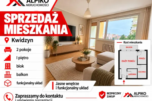Kwidzyn, kwidzyński, Mieszkanie na sprzedaż